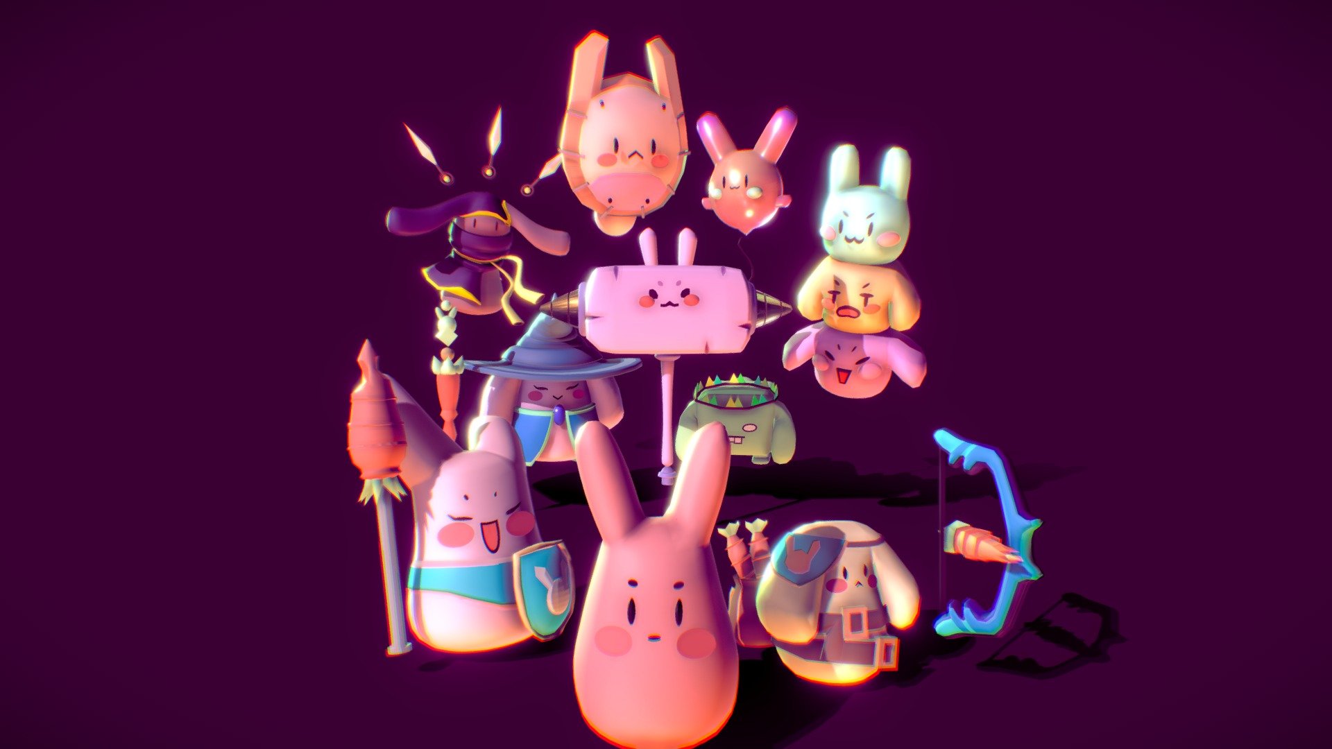 Bunny island is a game of Tower Attack with lovable characters , Vibrant world , Vivid story and Upbeat Music
