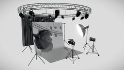 Photo Studio 3D Pack lamp, lights, photo, studios, assets, studio, pack, lamps, electronic, furniture, camera, package, eevee, assets-game, render, character, asset, game, 3d, blender, design, cycles, electric
