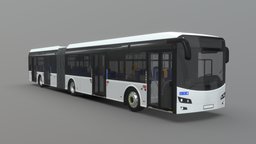 Articulated Low-Floor City Bus [Full Interior] modern, vehicles, transportation, communication, urban, road, bus, volvo, high-poly, mercedes, articulation, autobus, solaris, validator, articulated, citybus, vehicle, man, car, city, highpoly, autosan, lowfloor, full-interior