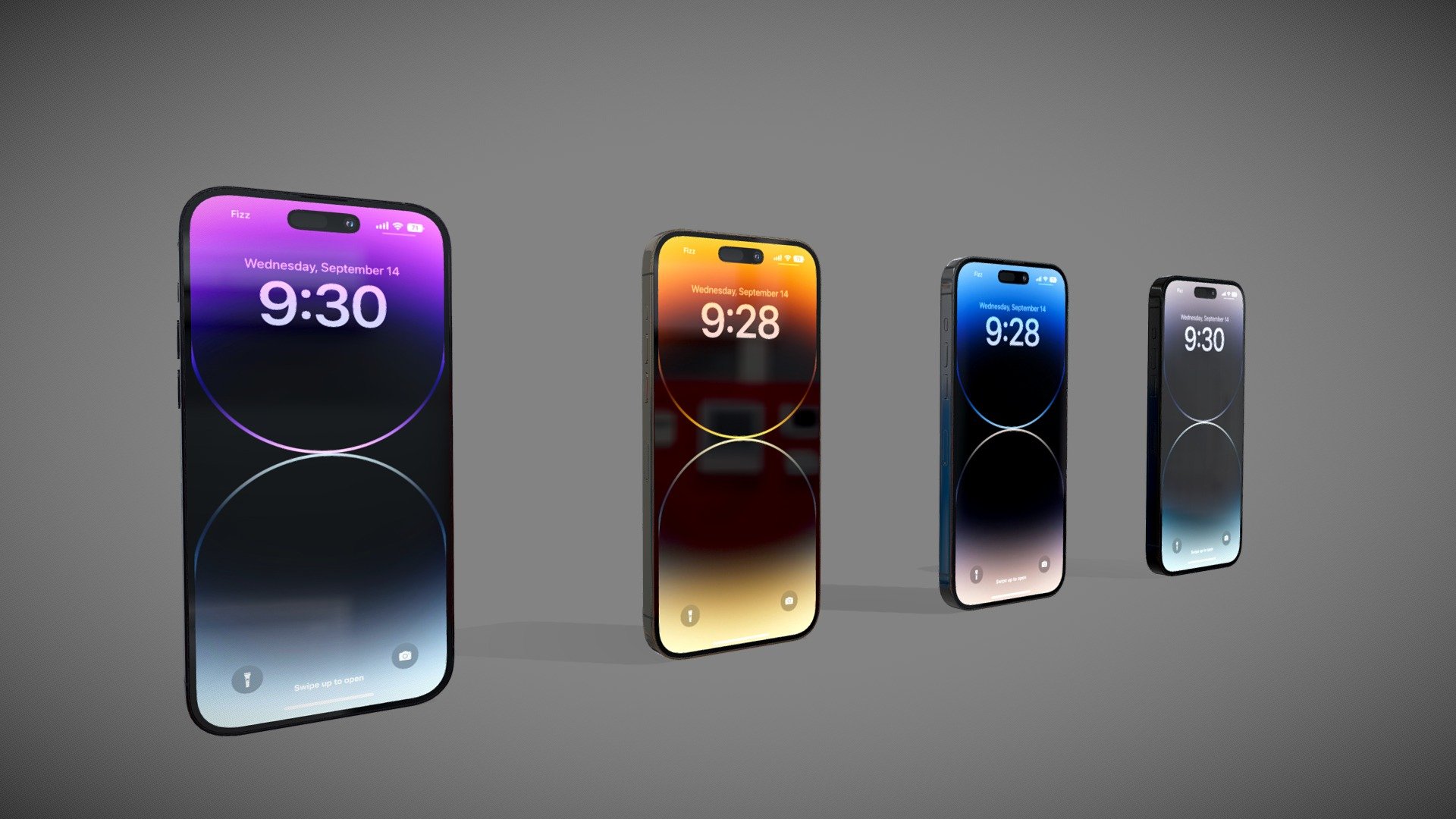 Apple iPhone 14 Pro Max Collection




This 3D model is based on dimensions of “ Apple iPhone 14 Pro Max Collection”. 

This 3D model was made in Cinema4D R19.

The model is very detailed, great for detailed scenes and close-up renders.

Previews of the products have been rendered with Redshift.

Materials and textures included.

All Textures in 4k resolution.

The model is fully UV unwrapped so you can use any other textures you want.

The Sub-Div Surface is applied to the model but to get smoother result you can add an other Sub-Div Surface. 


In case you want to use an other renderer o 3D software there is a PBR Metallic-Roughness texture file that can be use with FBX or Obj in any other software . 




Available render engines :




Corona 6 &amp; V-ray 5.1 for 3Dsmax

Redshift 2.6.41 for Cinema4d

Eevee For Blender




Available File Types :




3Ds Max 2016

3Ds Max 2019

Cinema4D R19

Blender 3.3

FBX

Obj




Units: cm


