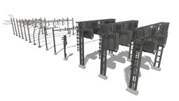 Train / Rail / Railway Power Lines Collection train, rails, rail, power, railroad, locomotive, track, line, electrical, electricity, railway, signal, loco, railways, trains, crossing, cable, cables, lines, motive, electric, industrial