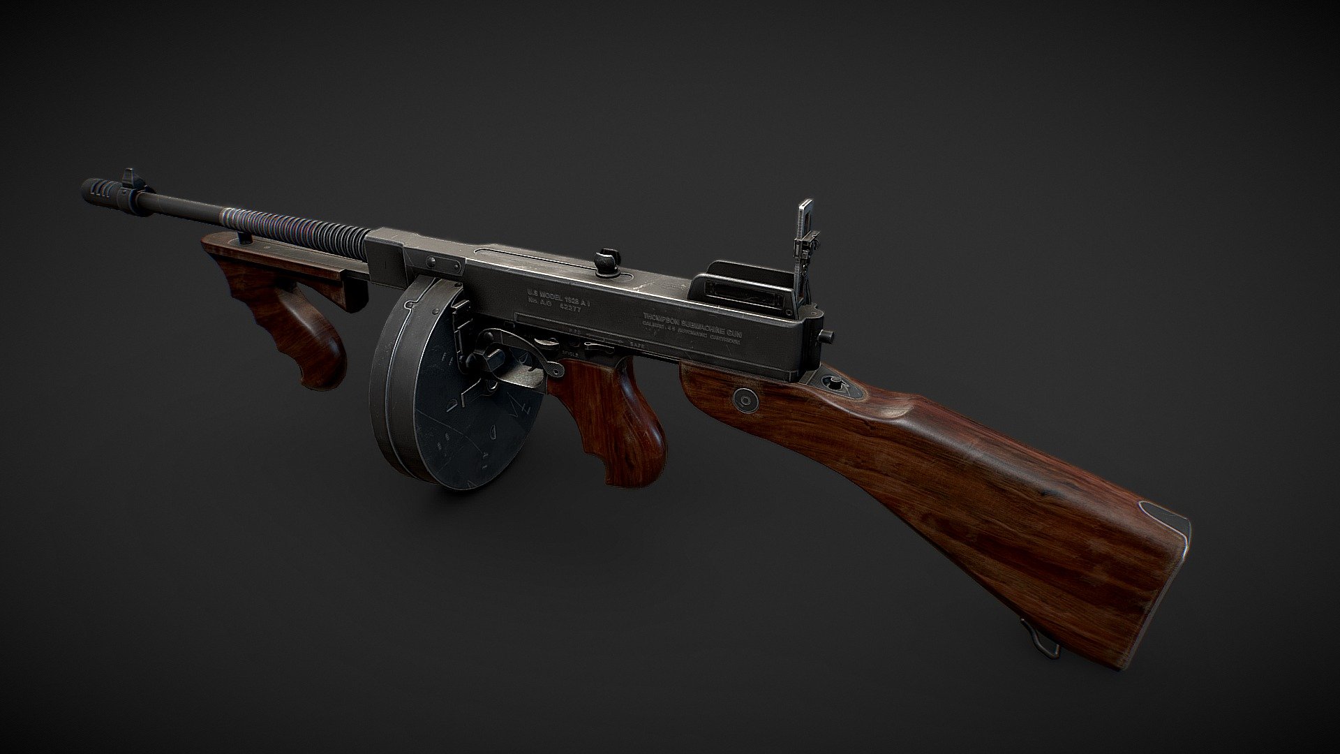 https://www.artstation.com/subzero191

&mdash;General Information&mdash;





Lowpoly, optimized for modern game engines.




Made using real world scales




High quality 4k textures




Created to be used in a modern engine that supports physically based rendering (PBR) comes with textures optimized for Unreal Engine 4 and Unity 5.



-Detailed Model Specifications-

Weapon and Magazine contains 12 separate objects and are ready to be rigged. the objects are:




Barrel

Gun body

Front handle

Magazine

Bullet

Bolt

Safety

Rear sight

Handle

Lock

Stock

Trigger

&mdash;Texture Information&mdash;  **
All texture 4k**(All texture are in .TGA format)




BaseColor 

Specular 

Gloss

Normal 

AO
