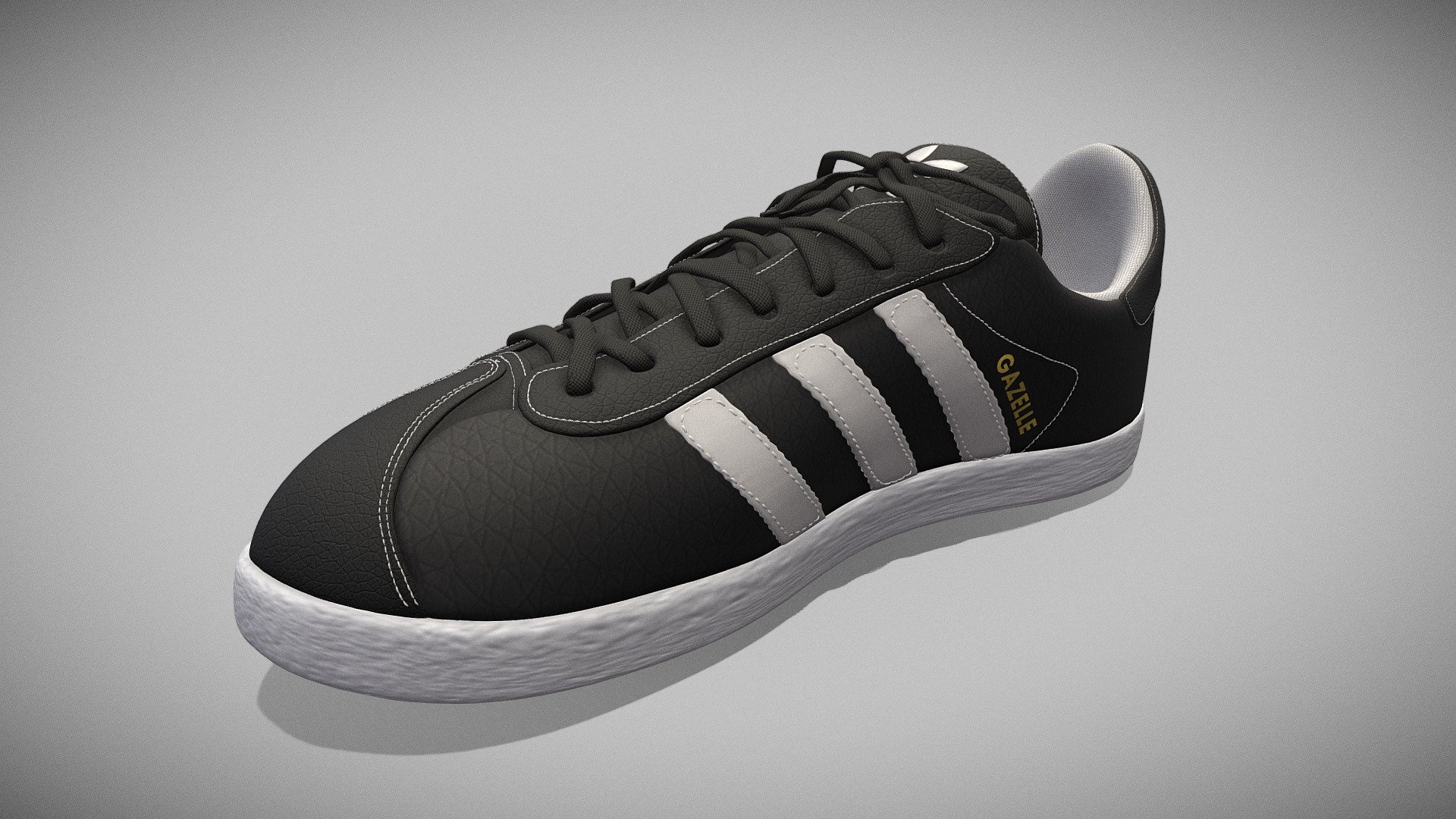 Free inspiration from the fantastic historic Adidas Gazelle model.
If you don't like it don't shoot me, I'm not a shoe designer, it's just fun!