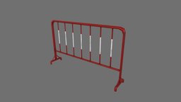 Fence model 04 fence, prop, road, town, stainless, game, city, street, steel