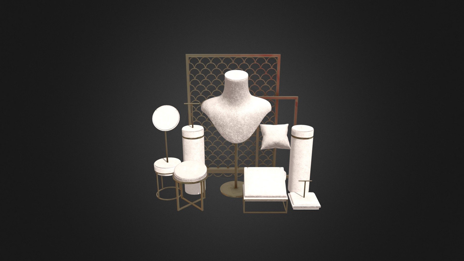PRODUCT DESCRIPTION:





Available in Artstation / CGtrader / TurboSquid / BlenderMarket / FlippedNormals / Cubebrush




This is model of 9 Jewelry Stand Vol 03 by PBRSH (Highly detailed and realistic model.)




Geometry: Vertices: 328,323 / Edges: 654,880 / Faces: 326,982




Material Libraries: Cycles




Materials: Yes, 4K PBR materials




Unwrapped UV's: Yes, Non-overlapping




Geometry: Quad





If you have any questions feel free to leave comments or personal message.

Please leave a Like or a Comment if you like the model to help me bring you better products.

Thank you!