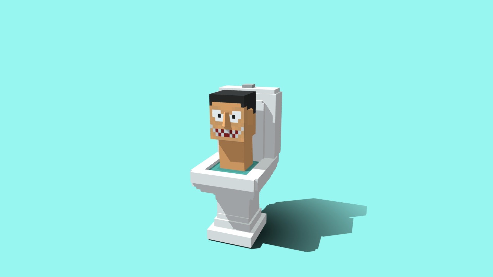 Skibidi Toilet from Skibidi Toilet (duh), made in blockbench for minecraft bedrock edition but you can also transfer it to java.