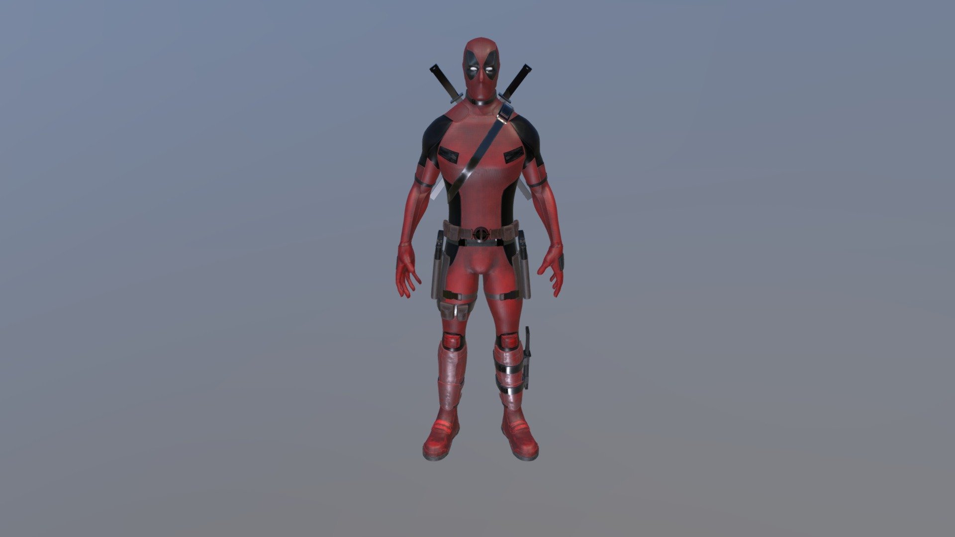 I did this deadpool for my modeling and texturing Study purpose and basic rigging and animation