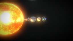 Solar System Paint 3D solarsystem, jupiter, moon, mars, saturn, earth, sun, venus, neptune, mercury, uranus, paint3d, solar-system, 3d