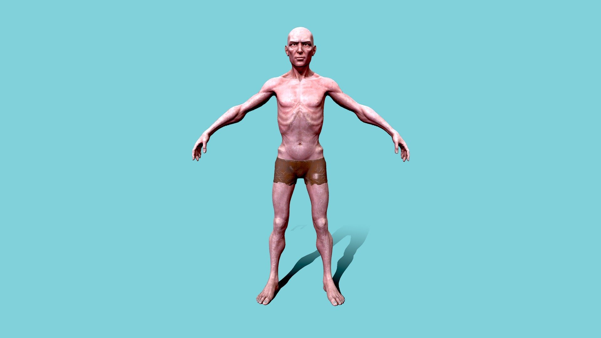 Stylized Slave Man Anatomy Game Model
https://artstn.co/m/gMKaJ

The file was created in Maya 2020 Arnold materials and bitmap images are also inside.

Game ready model at 38K Tris + UV + Texture + OBJ + FBX.

I listen to all questions and requests, thank you