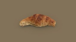 CROISSANT AU BEURRE france, paris, food, 3d-scan, store, bakery, croissant, gourmandise, viennoiserie, foodscanchallenge, photoscan, photogrammetry, scan, 3dscan, download