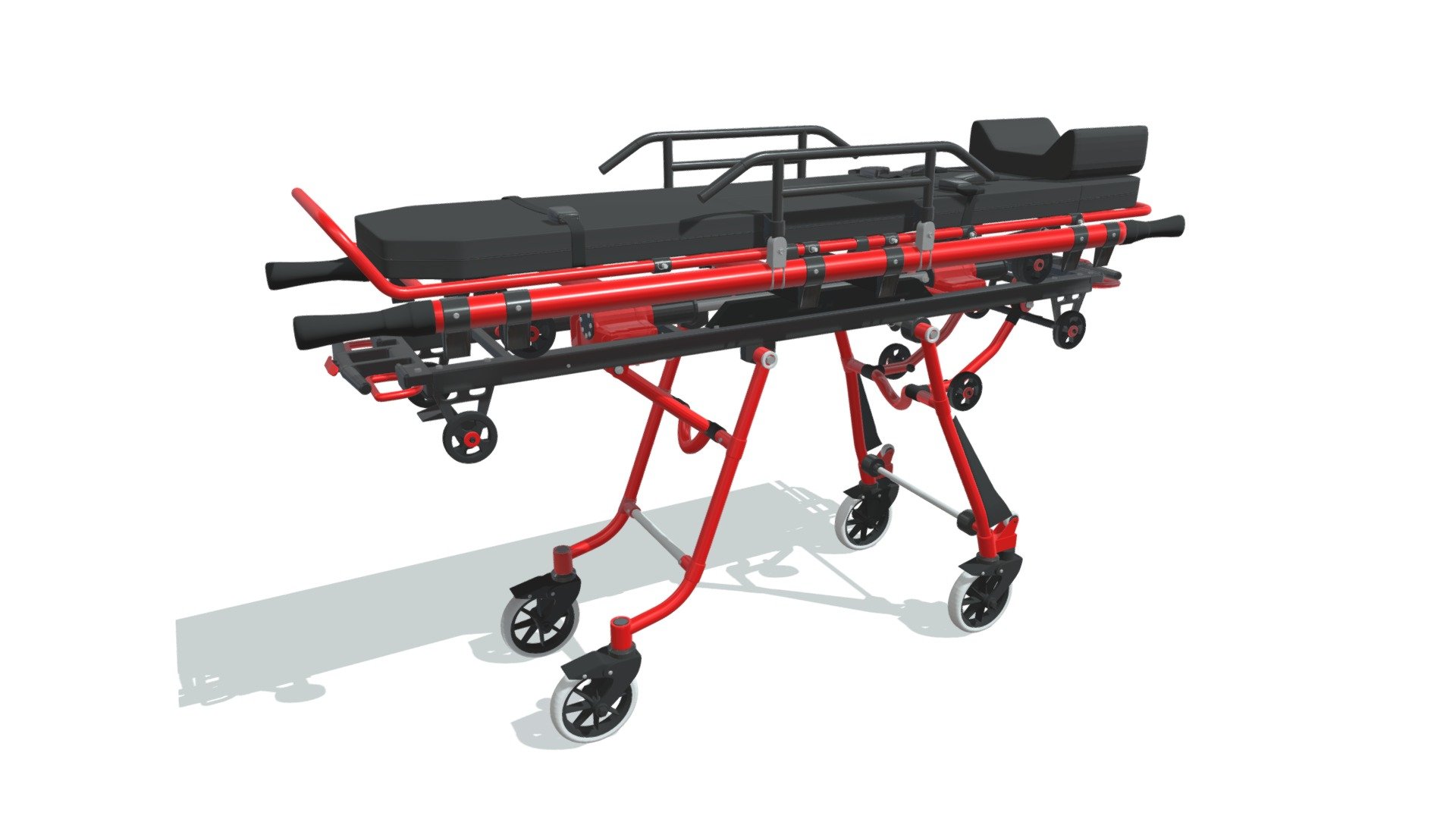 High quality 3d model of ambulance stretcher trolley.
Model is high resolution and perfect for close-up detailed renders.
Colors can be easily modified.
Many other 3d medical equipment available in this series, please search our catalog.