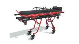 Ambulance Stretcher Trolley trolley, transportation, bed, ambulance, clinic, doctor, patient, nurse, equipment, emergency, hospital, surgery, accident, rescue, gurney, trauma, stretcher, medical