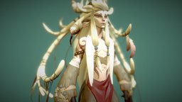 Forest spirit fanart fanart, character, cartoon, game, art, zbrush, stylized