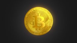 Bitcoin coin, bitcoin, blockchain, nft, gold, noai
