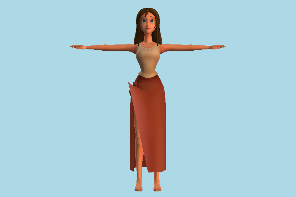 Kingdom Hearts Jane 3d model