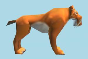Diego tiger, animal, animals, cartoon, lowpoly