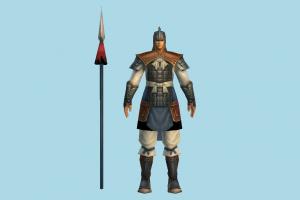 Ancient Soldier warrior, soldier, horseman, man, people, human, character