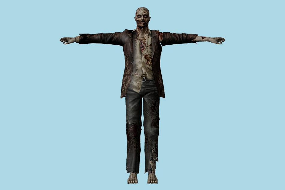 Resident Evil: Chronicles - Mansion Zombies 3d model