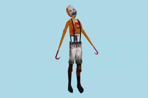Maskboy Big mdl, hlmdl, halflife, characters, animated, clown