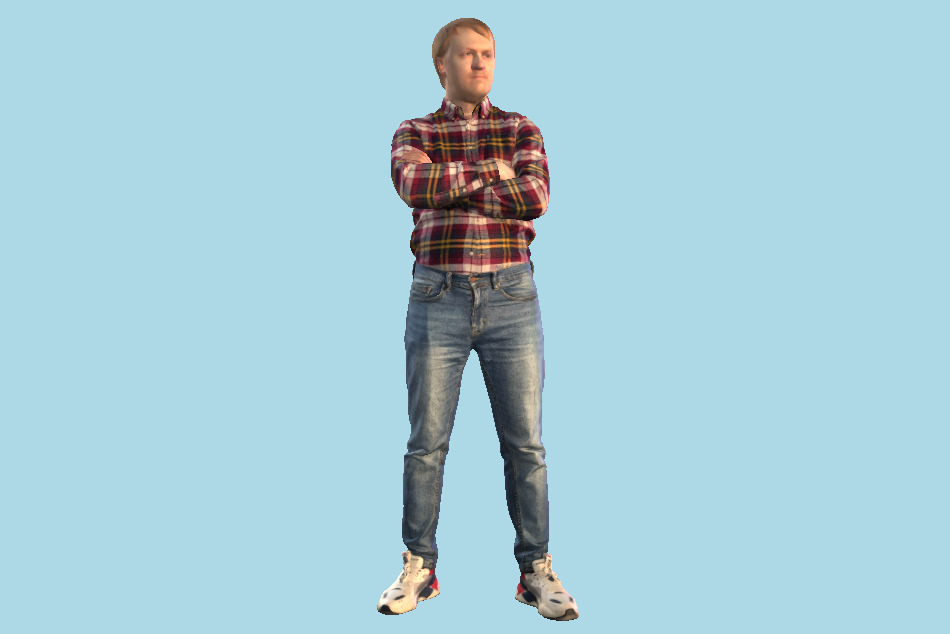 Man Standing 3d model