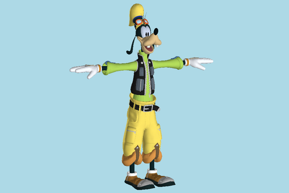 Kingdom Hearts 2 - Goofy 3d model