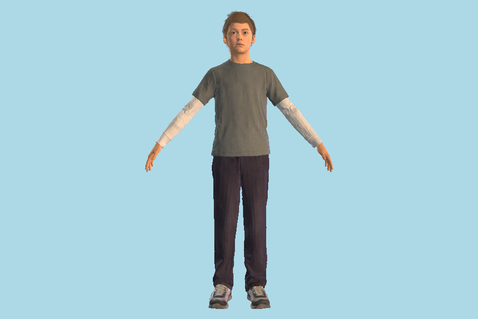 Nathan Drake Young 3d model