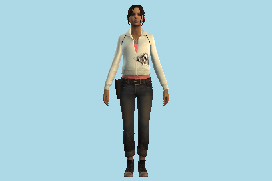 Zoey Girl 3d model