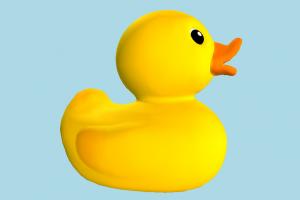 Duck rubber-duck, duck, chick, bird, air-creature, toy, rubber, cartoon, toony