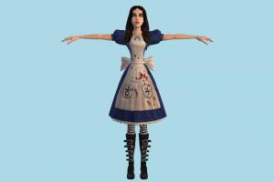 Alice Wonderland Alice-Wonderland, Alice, Wonderland, AMR, girl, female, woman, lady, people, human, character, teen, teenager