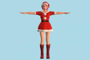 Santa Claus Girl santa, claus, santa-claus, girl, christmas, Tekken, female, woman, people, human, character, hentai, cute