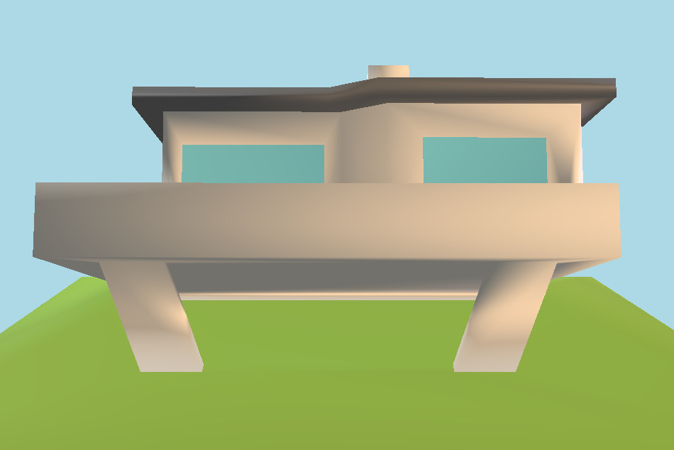 Suburb Asset Building 3d model