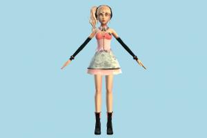 Girl hentai, girl, cute, woman, lady, female, people, human, character, cartoon, music, dj, listen