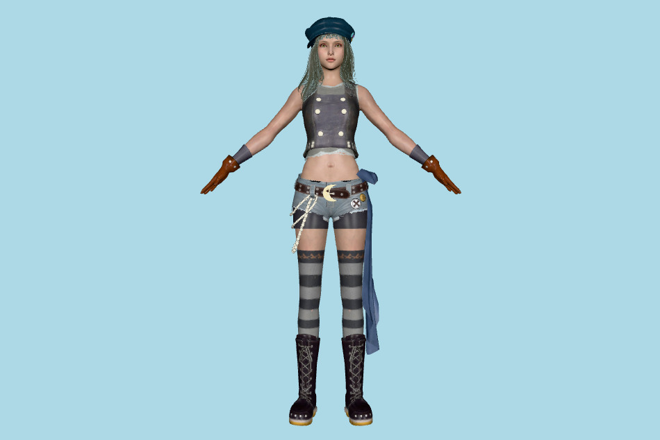 Final Fantasy 7 Remake - FF7 Kyrie Canaan 3d model