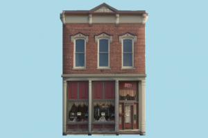 Building downtown, market, house, home, building, hotel, city, shop, store, build, apartment, flat, residence, domicile, structure