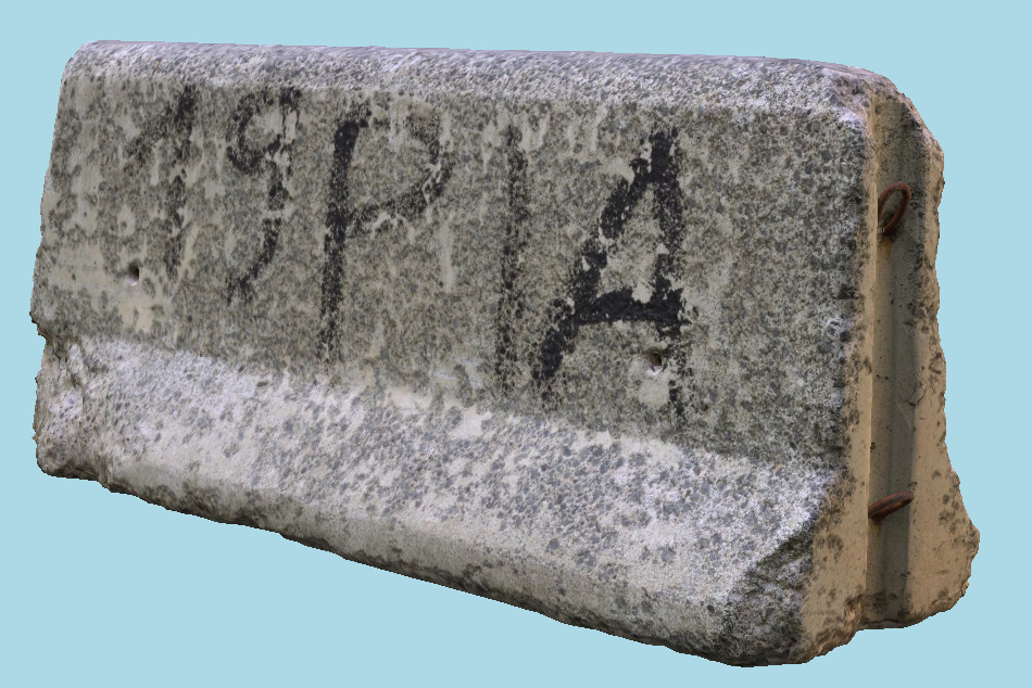 Concrete Road Barrier 3d model