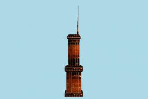 Skyscraper skyscraper, city, building, tower, build, domicile, lowpoly, structure