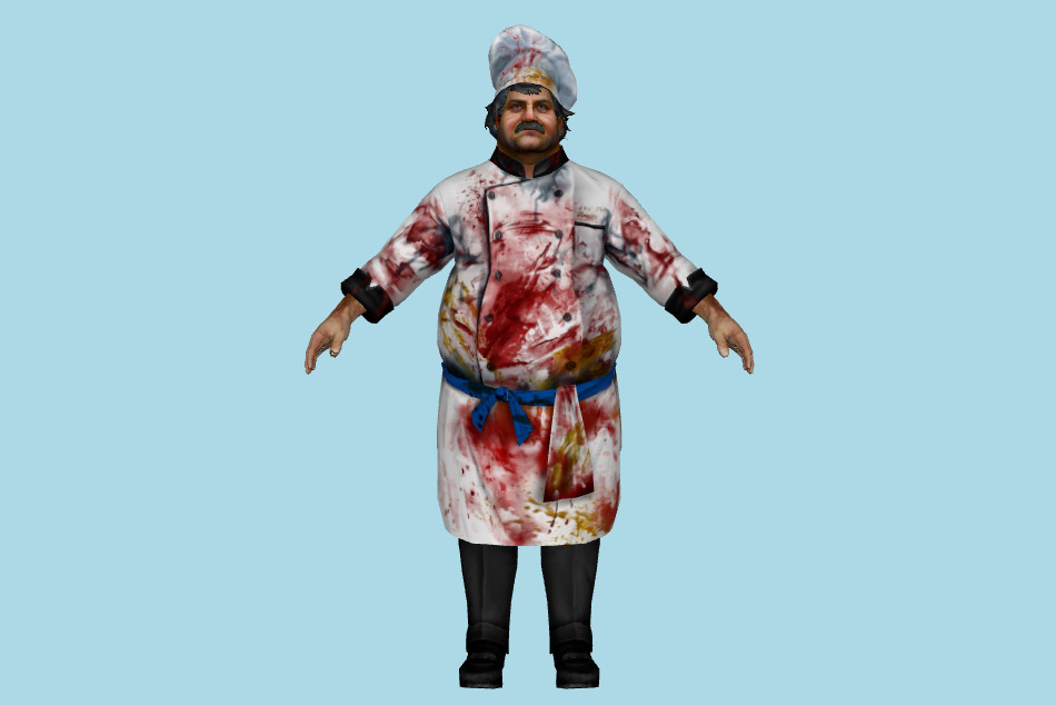 Chef Antoine Thomas 3d model