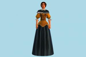 Woman lady, woman, girl, female, people, human, character, cartoon