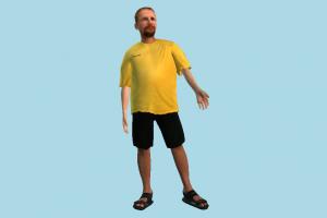 Man scanned-model, man, male, human, people, character, sport