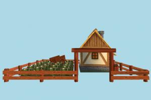 Farm barn, farm, hut, cottage, house, town, country, home, building, build, structure