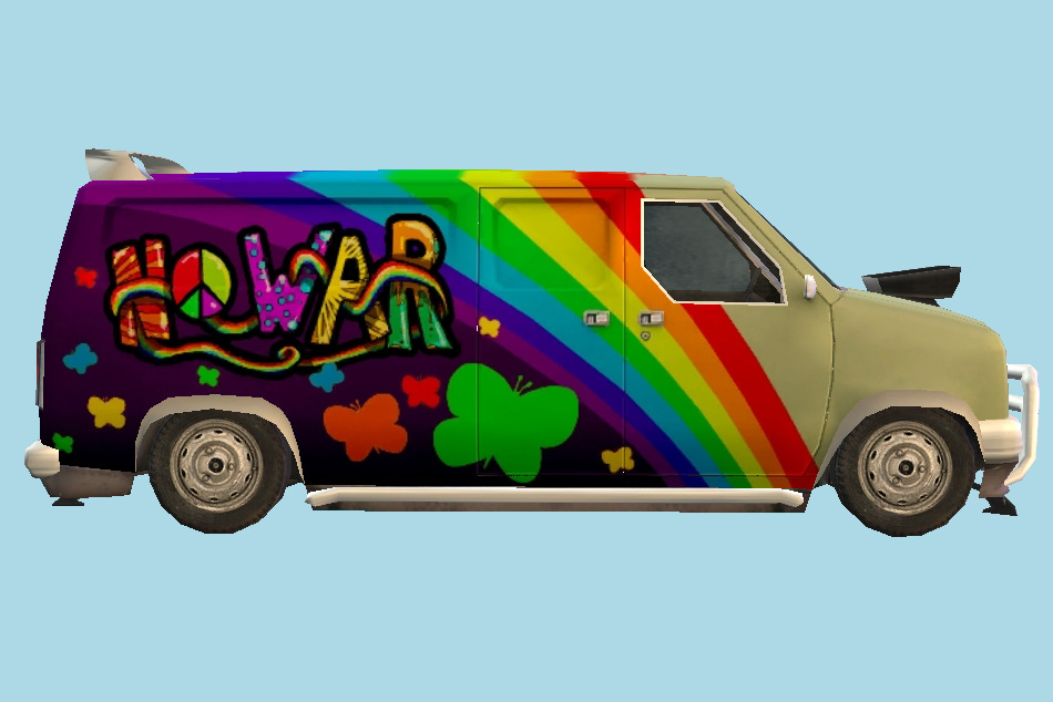 Hippy Van Home 3d model