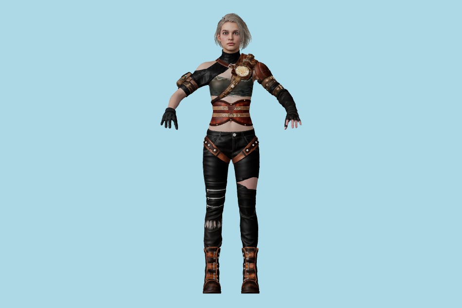 Resident Evil Risistance: Jill Wasteland 3d model