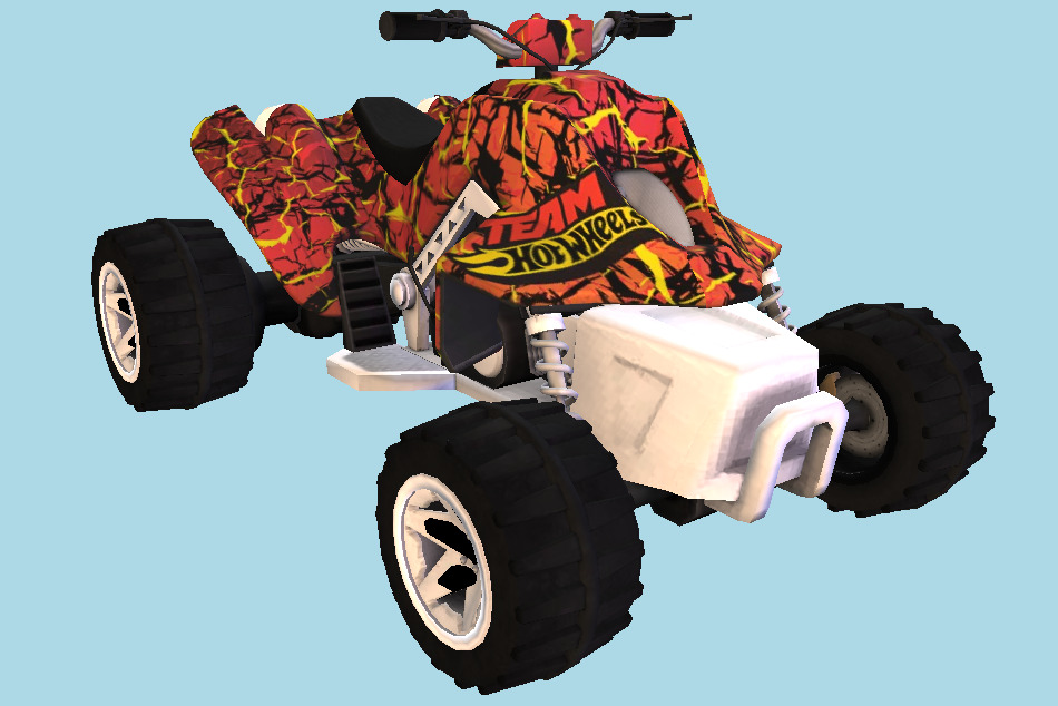 Sand Stinger ATV Motorbike 3d model