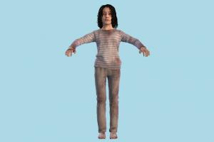 Zombie Girl Resident-Evil, zombie, horror, evil, girl, young, little, female, woman, people, human, character, bloody
