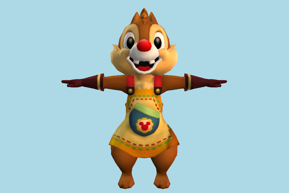 Kingdom Hearts Chip & Dale 3d model