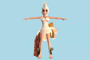 Sprite Fairy girl, female, woman, people, human, character, cartoon