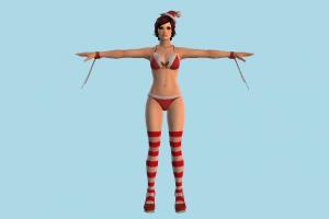 Mila Santa Dead-or-Alive, santa, girl, female, woman, people, human, character