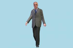 Man man, male, people, human, character, walking, teacher, old, aged, professor