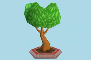 Tree tree, plant, street, plants, lowpoly