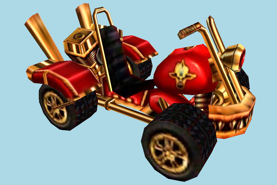 Crash Nitro Kart Cortex Team Kart 3d model